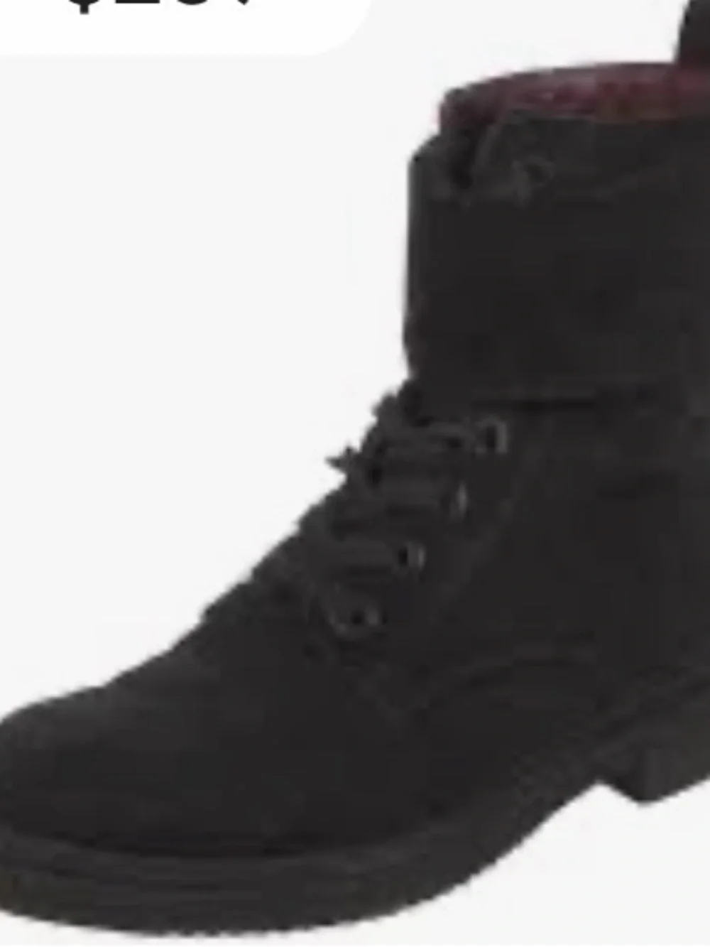 CHANEL Quilted Black Suede Lace Up Combat Flat Moto Short Boots Shoes size 37.5